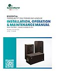 97B0179N01: SA Installation, Maintenance and Operation Manual COVER